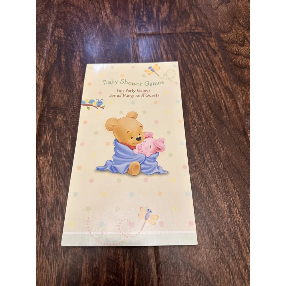 Disney Winnie the Pooh and Pigglet Baby Shower Game Book for 8 guests 21121
